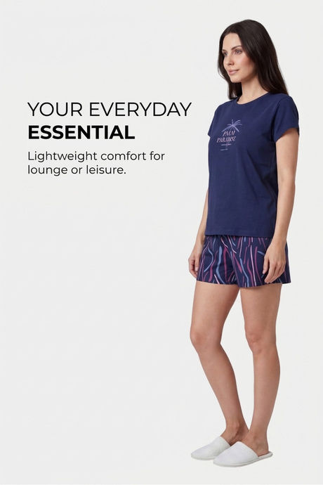 Sweet Dreams Graphic Printed Short Set - Iconic Navy — image 5